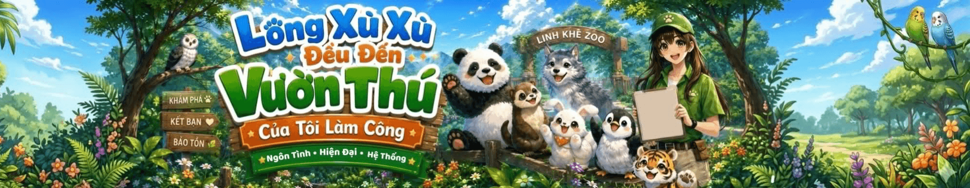 Lông Xù Xù Đều Đến Vườn Thú Của Tôi Làm Công