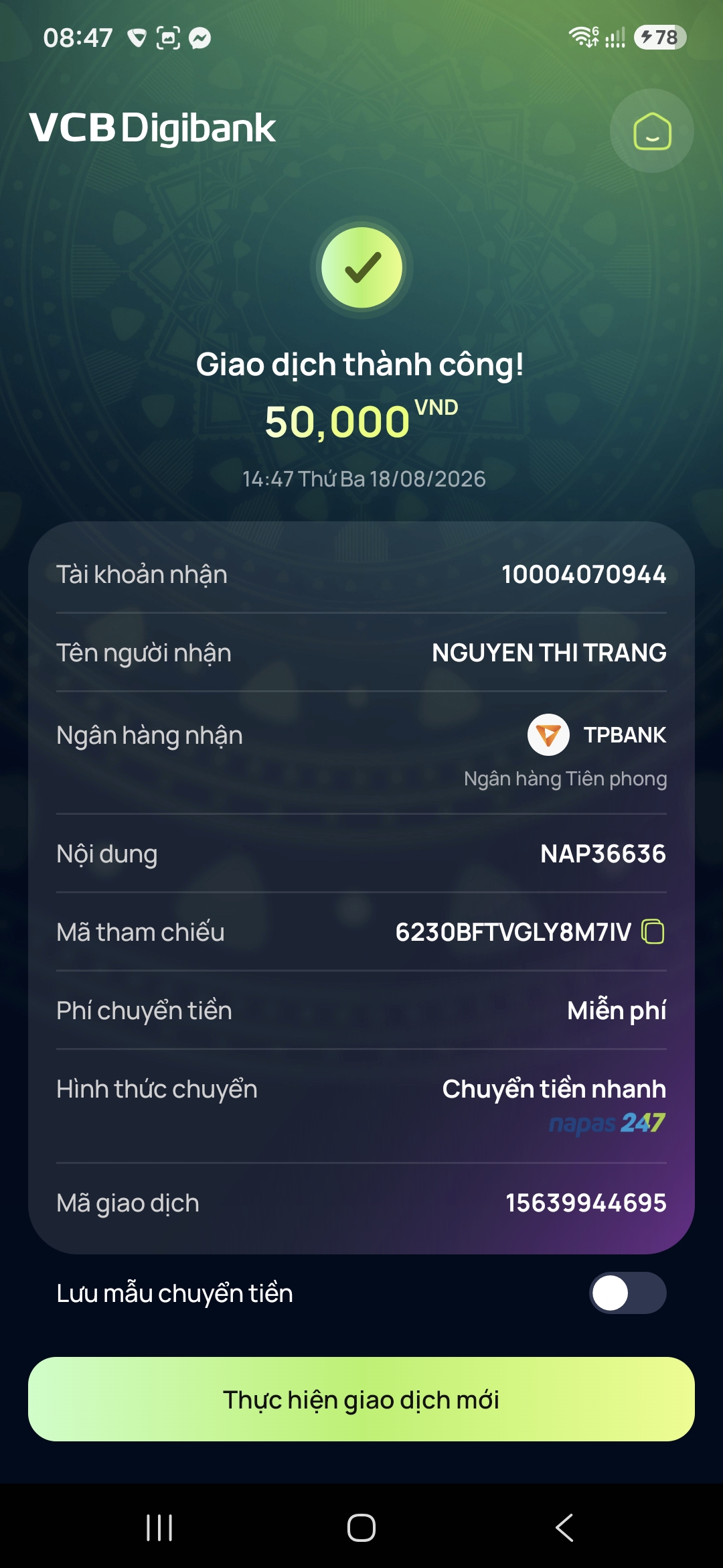 Donate ủng hộ người đăng